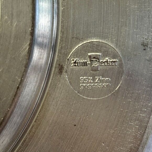 German Wine Gate Württemberg region Germany 95%‎ Pure Tin Decorative Plate - Picture 3 of 10